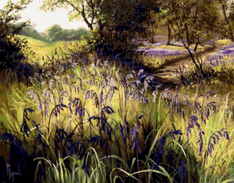 Серия "Полевые цветы" - цветы, пейзаж, поле, лето - предпросмотр