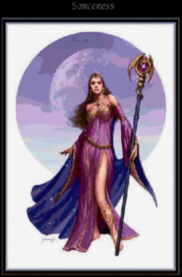 №398648 - фэнтези, девушка, живопись - предпросмотр