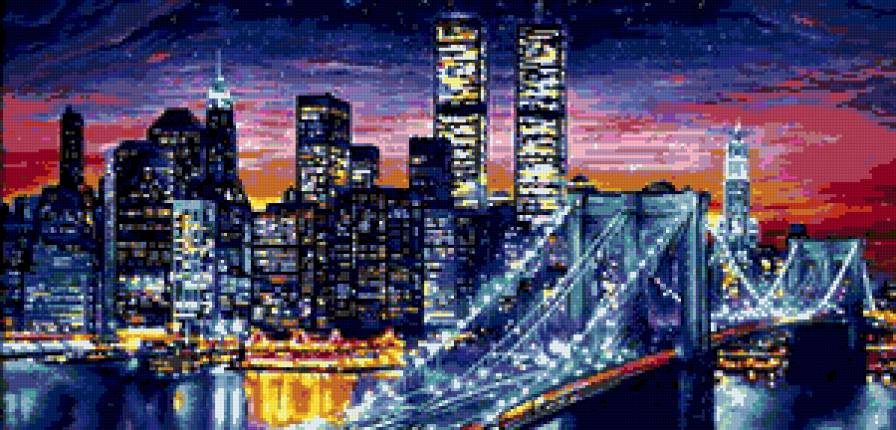 ночной город - предпросмотр