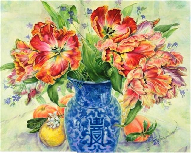 тюльпаны в вазе - оригинал