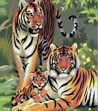 Схема вышивки «tigri»