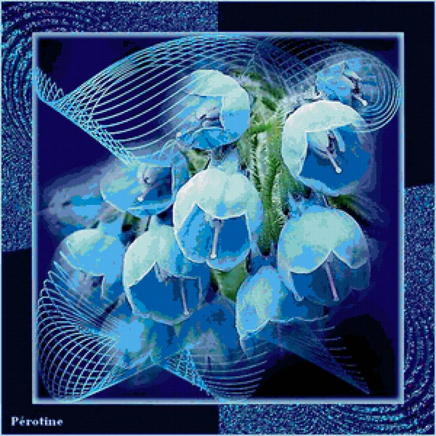 №399361 - подушка, салфетка, узор, цветы - предпросмотр