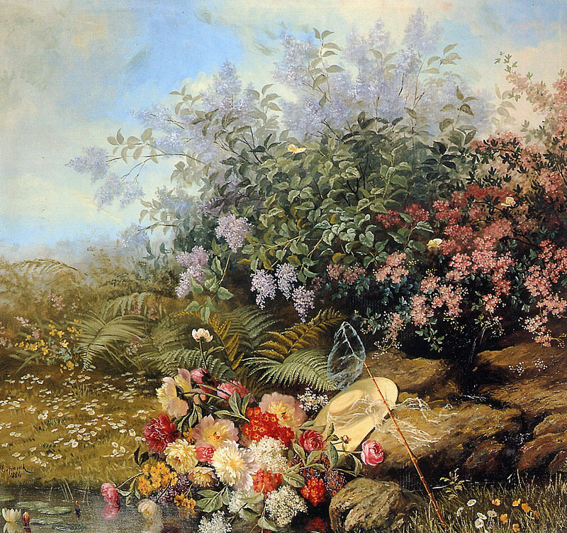 №399362 - цветы, живопись - оригинал