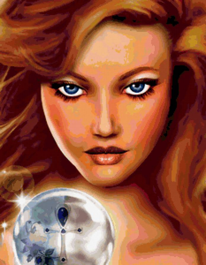 №399370 - фэнтези, волшебство, живопись, портрет, девушка, люди - предпросмотр