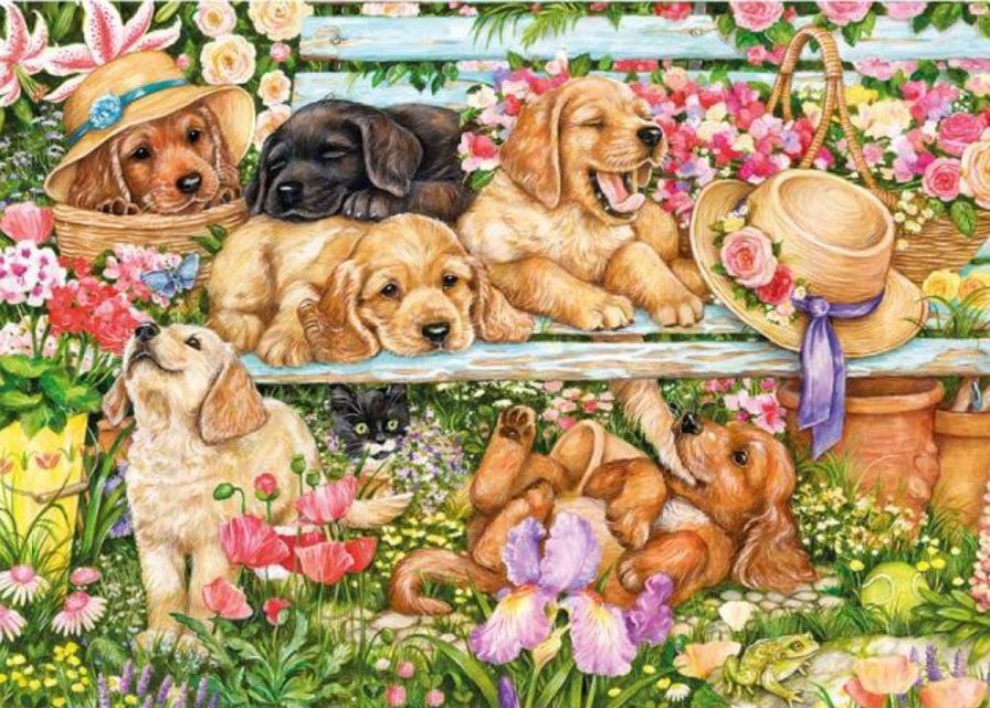 домашние любимцы - щенки - оригинал