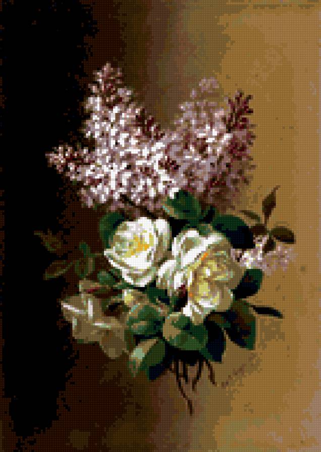 букет с сиренью - цветы, букет - предпросмотр