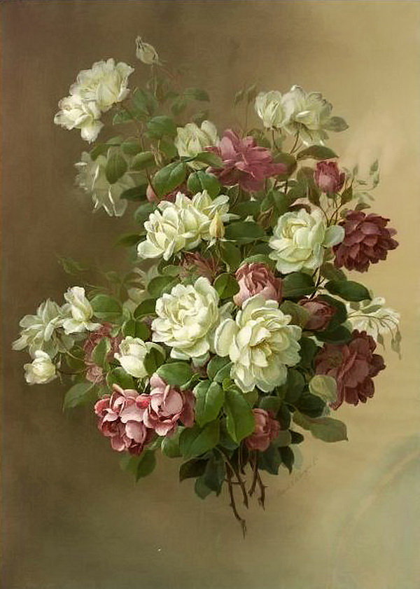 и снова розы - букет, цветы - оригинал