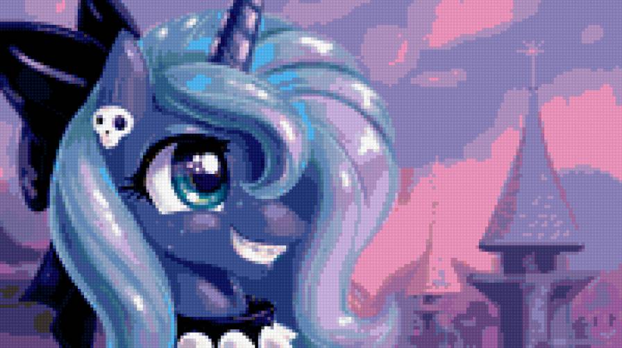 Юная принцесса Луна - luna, pony cross stitch pattern - предпросмотр