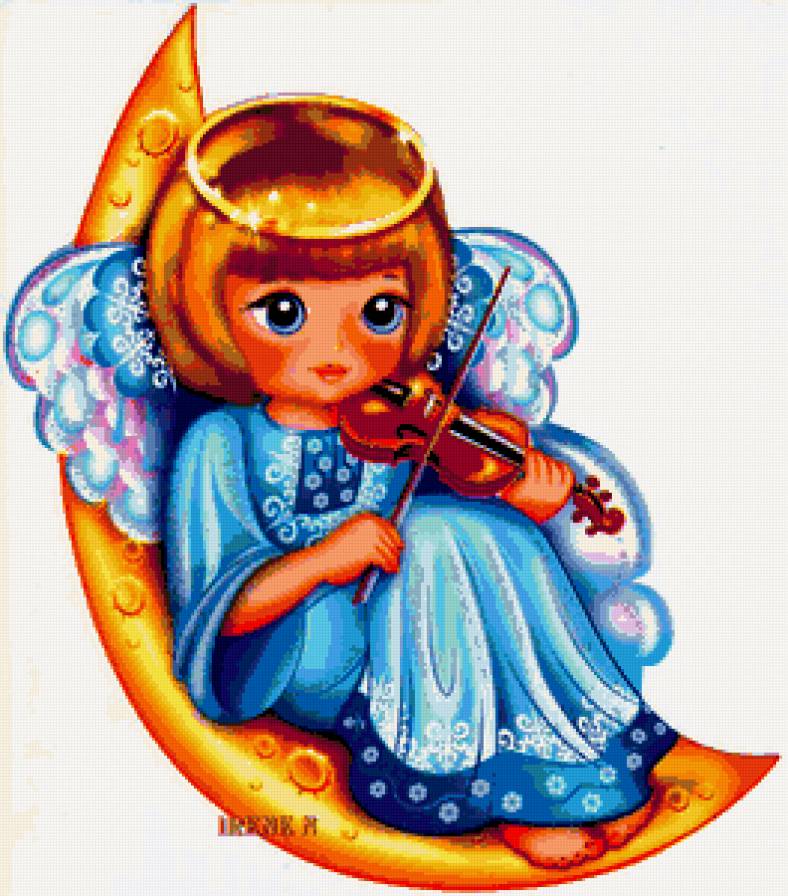 колыбельная - подушка, скрипка, ангел-хранитель, для детей, дети, детям, ангелы - предпросмотр