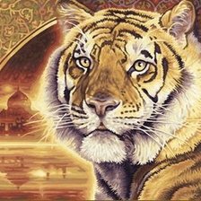 Оригинал схемы вышивки «красавец тигр» (№399801)