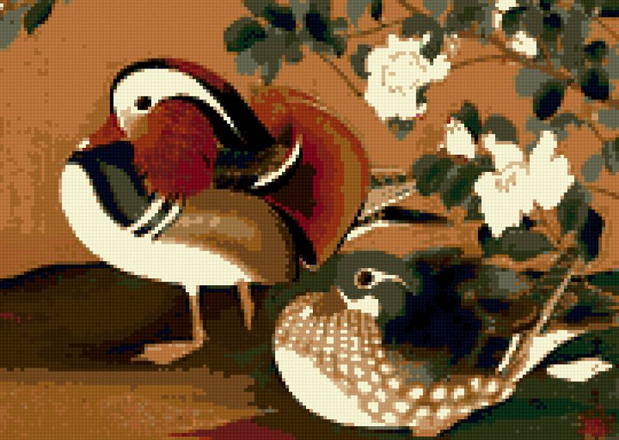 уточки-мандаринки - предпросмотр