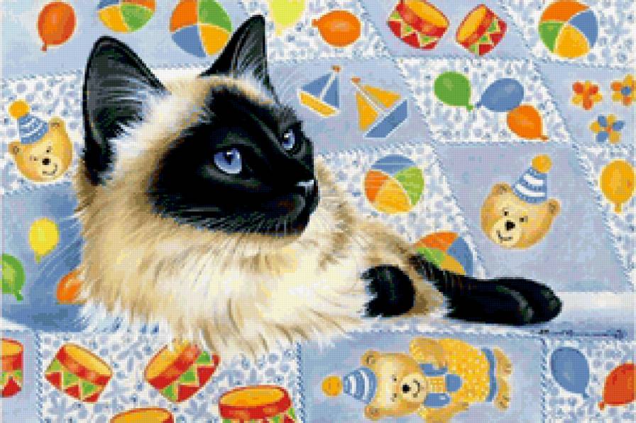 Сиамский кот - кошка, кот - предпросмотр