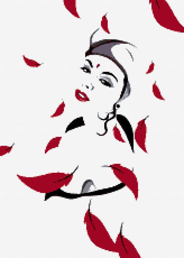 девушка - портрет, дама, осень, образ, женщина, гламур - предпросмотр