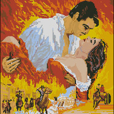 Схема вышивки «скарлет»