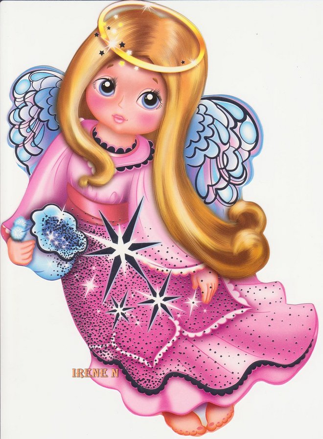 №401383 - девочка, ангел, детям, ангел-хранитель, для детей, дети, живопись - оригинал