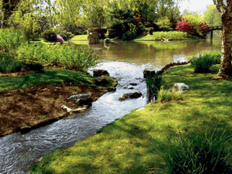 №401797 - река, пейзаж, природа, речка, деревья - предпросмотр