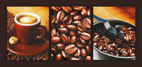 кофемания - чашки, кофе, зерна - оригинал