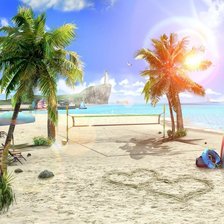 Схема вышивки «море»