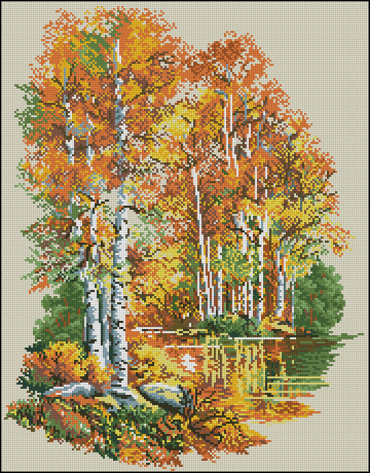 золото осени - лес, осень - оригинал