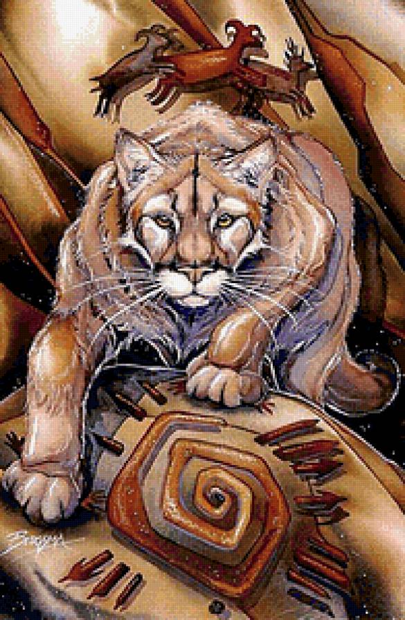 пума - пума, кошка, зверь, тотем - предпросмотр