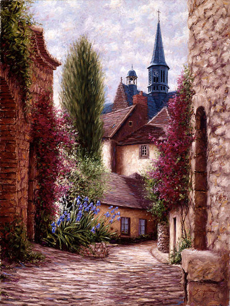 Улочки Прованса - пейзаж, улицы, прованс - оригинал