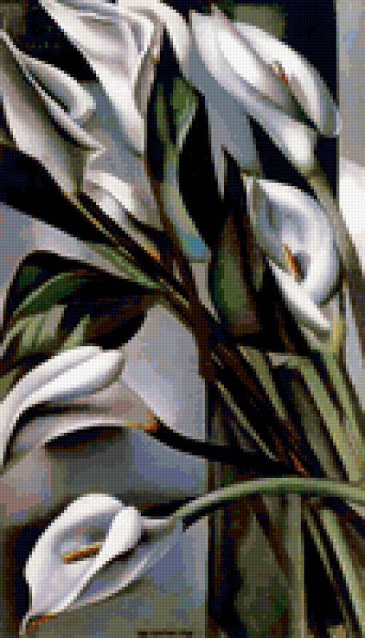 тамара де лемпика - каллы, цветы, картина - предпросмотр