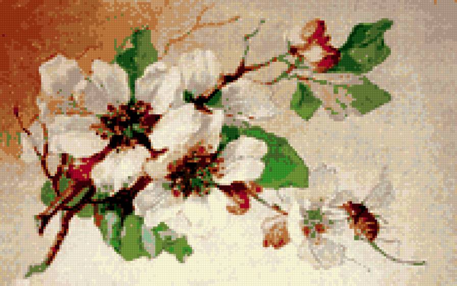 яблонька - цветы - предпросмотр