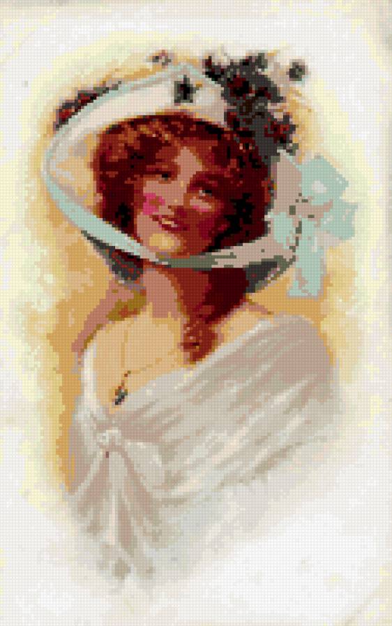 шляпка - девушка - предпросмотр