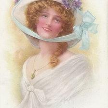 Схема вышивки «шляпка»