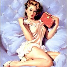 Схема вышивки «красотка»