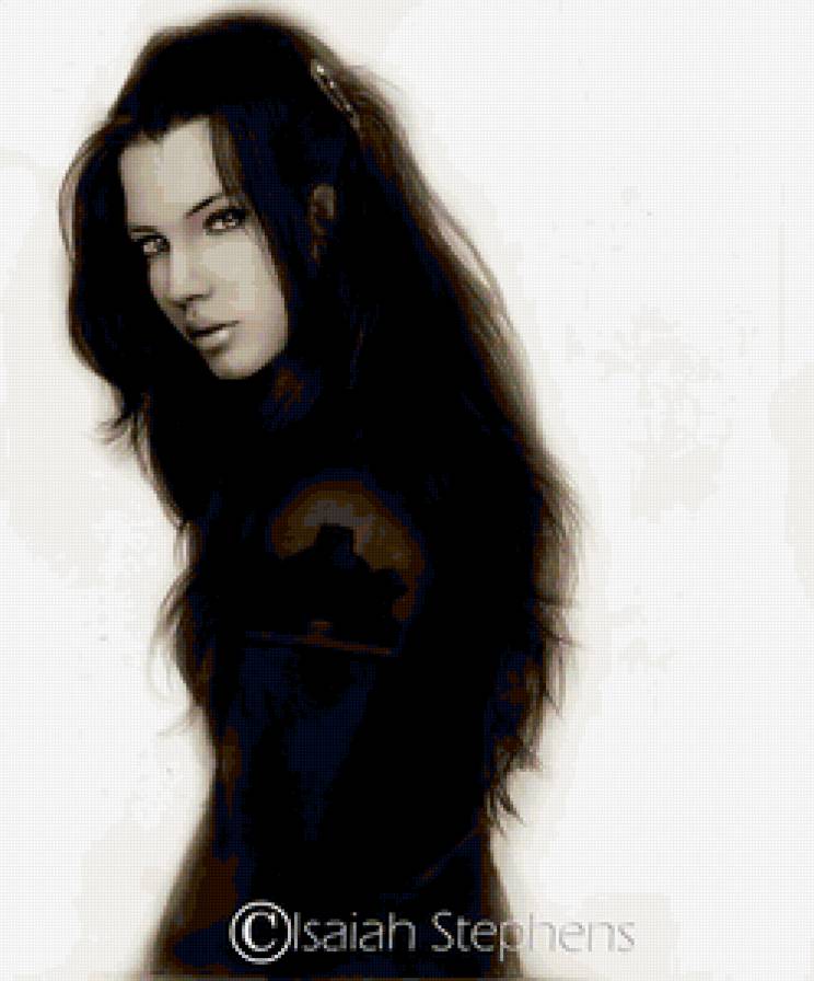 Девушка - аватар, корра, девушка, черно-белое, взгляд - предпросмотр