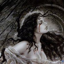 Схема вышивки «готический ангел»