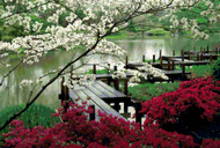 Японский сад) - япония - предпросмотр