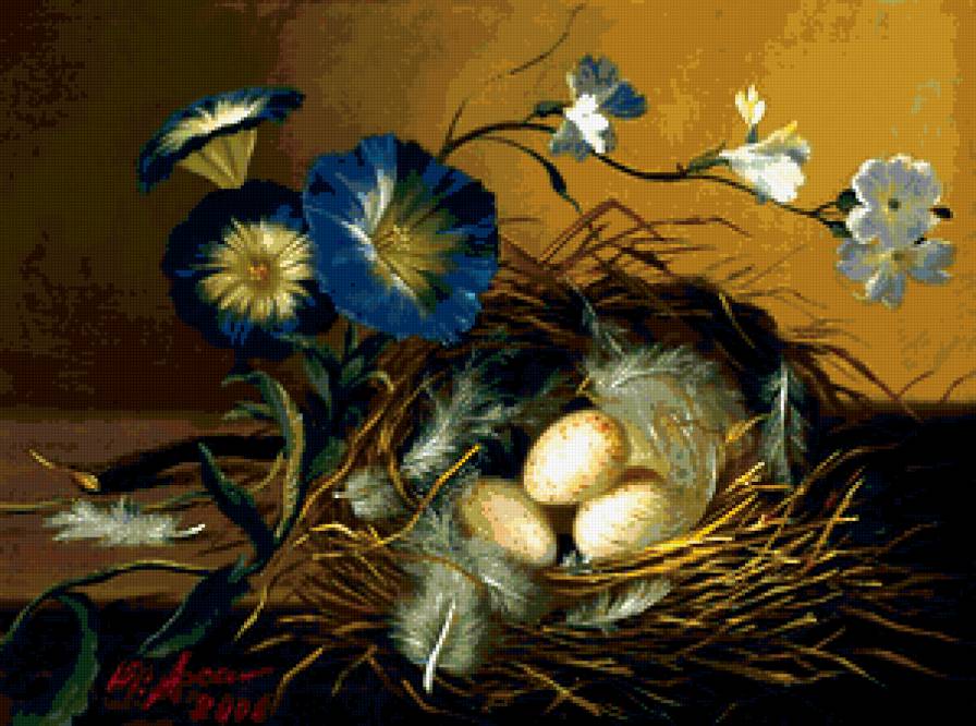 №404067 - живопись, цветы, букет, натюрморт - предпросмотр