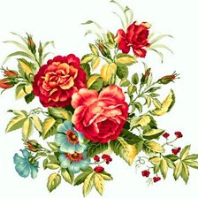 Схема вышивки «Букет»