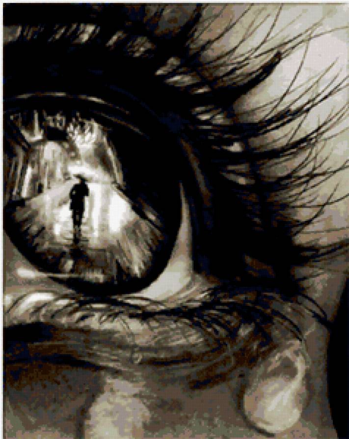 взгляд, слезы, глаз, дождь, отражение - предпросмотр