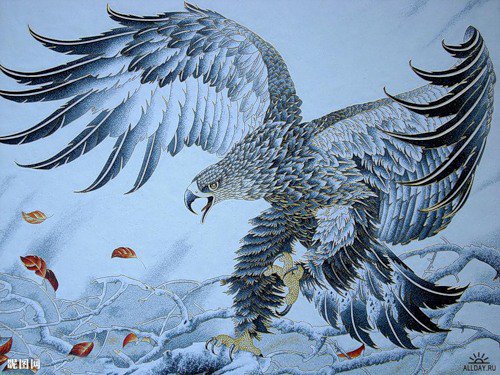 №404609 - живопись, птицы - оригинал