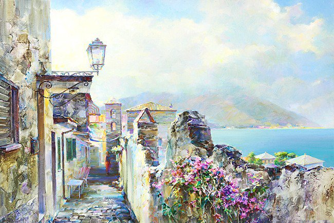 №404758 - девушка, картины, цветы, живопись, фэнтези, дети, красота женщины - оригинал