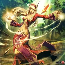 Схема вышивки «Эльфийка крови»