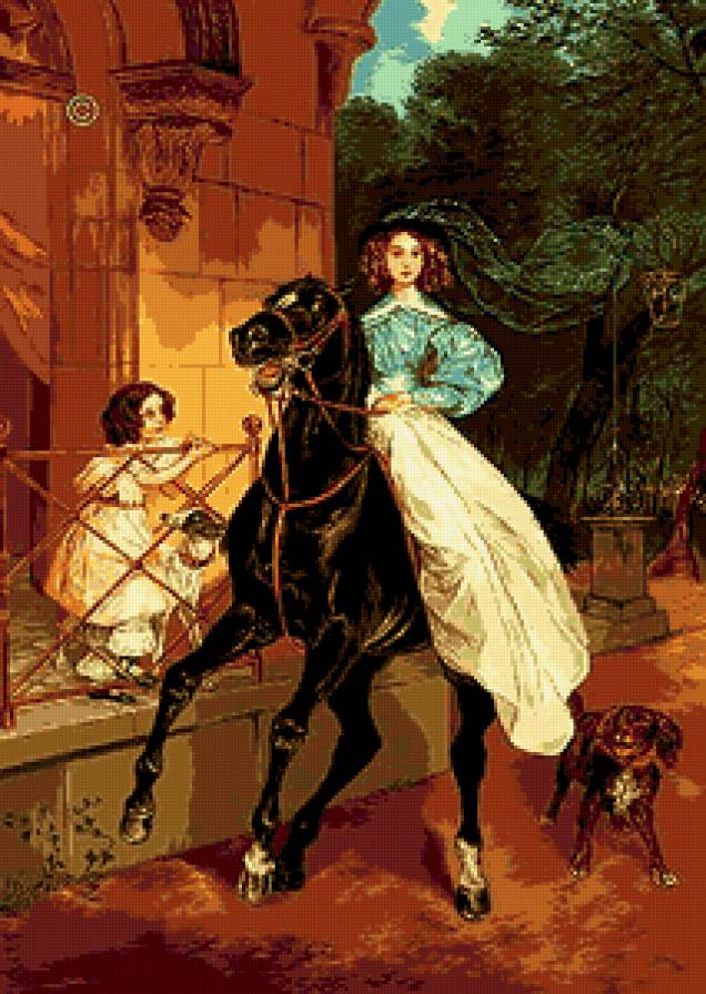 леди всадница - всадница, девушка, леди - предпросмотр