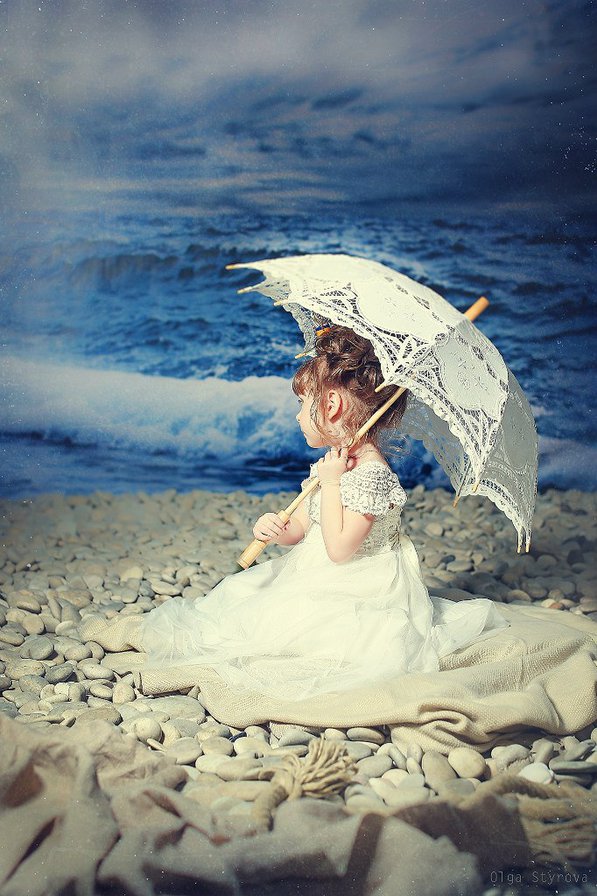 Девочка - девочка, море, малышка - оригинал