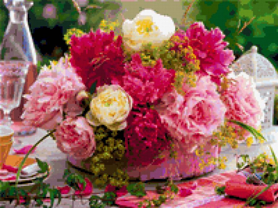 БУКЕТ ПИОНОВ - букет, пионы, цветы - предпросмотр