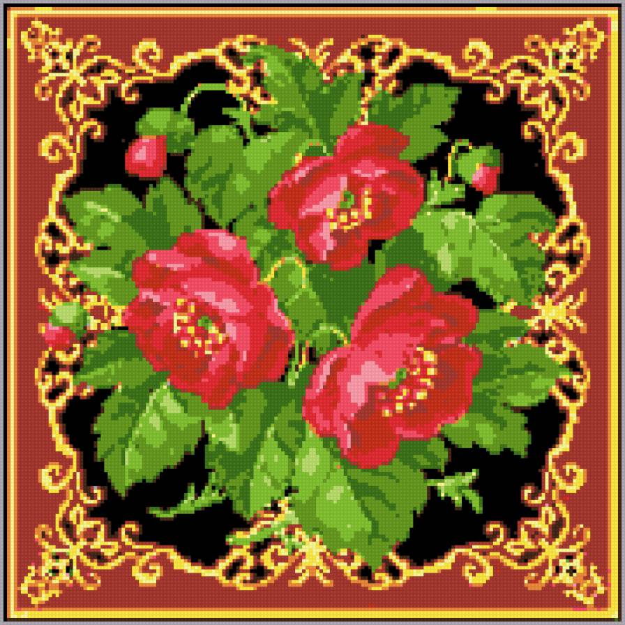 подушка маки - подушка - предпросмотр