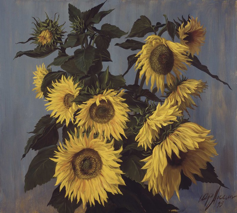 №405813 - живопись, цветы, подсолнухи - оригинал