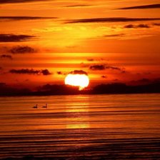 Схема вышивки «красный закат»