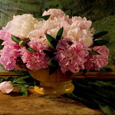 Схема вышивки «шикарные пионы»