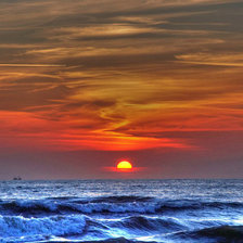 Схема вышивки «закат»