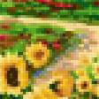 Предпросмотр схемы вышивки «поле подсолнухов» (№406017)