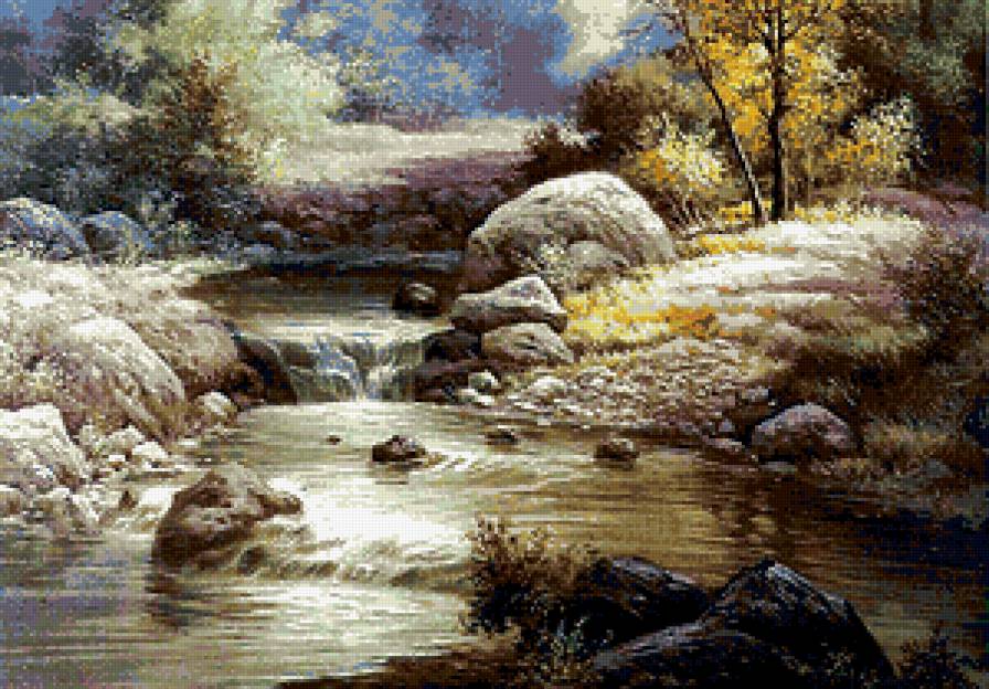 серия "природа" - природа.речка.пейзаж - предпросмотр