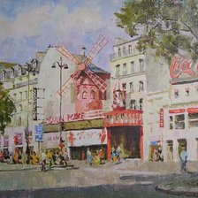 Схема вышивки «Париж. Мулен руж.»